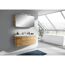 Waschbeckenunterschrank 'Taiga' braun foliert 119 x 48 x 46,2 cm
