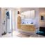 Waschbeckenunterschrank 'Taiga' braun foliert 119 x 48 x 46,2 cm