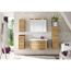 Highboard 'Lucia' braun foliert 30 x 73 x 33 cm