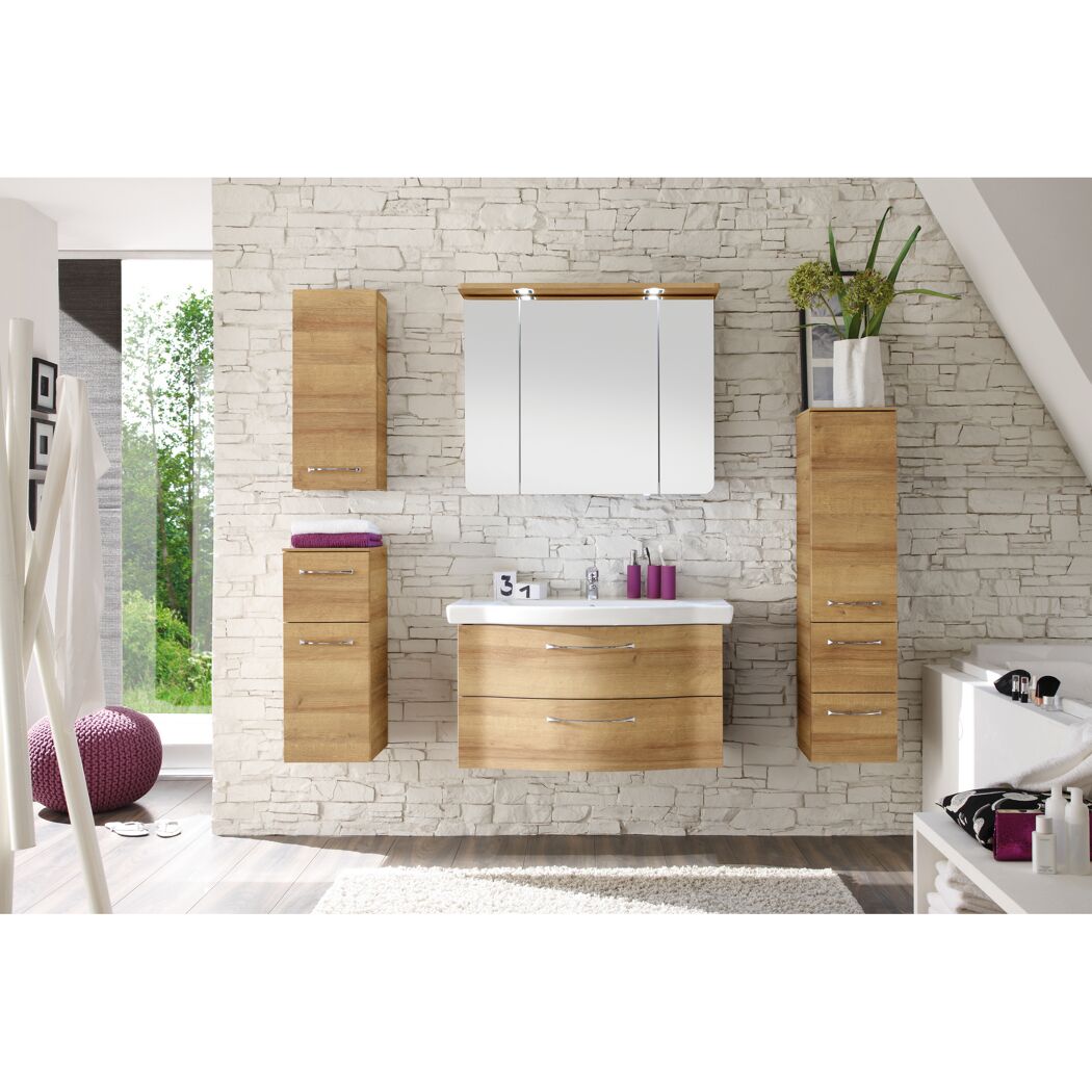 Midischrank 'Lucia' braun 30 x 121 x 33 cm