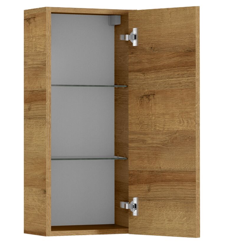 Hängeschrank 'Lucia' braun foliert 30 x 70 x 17 cm