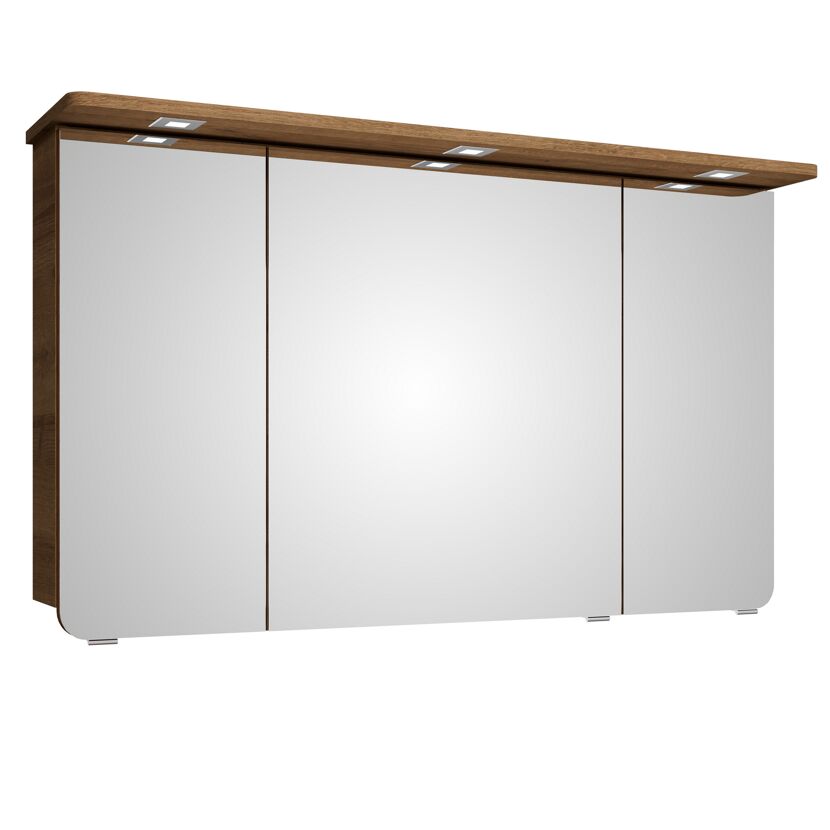 Spiegelschrank 'Lucia' eichefarben 120 x 72,4 x 17 cm