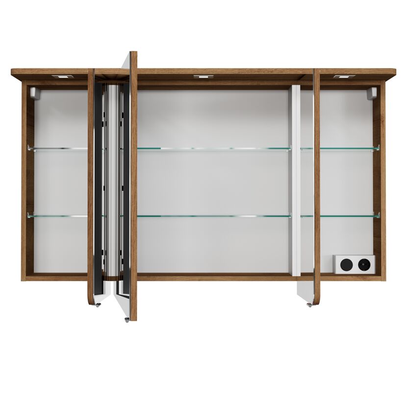 Spiegelschrank 'Lucia' eichefarben 120 x 72,4 x 17 cm