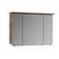 LED-Spiegelschrank 'Lucia' braun 70 x 98  x 17 cm