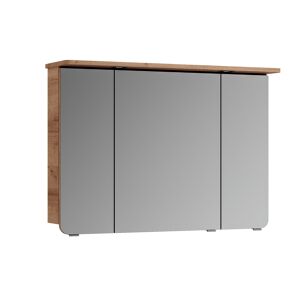 LED-Spiegelschrank 'Lucia' braun 98 x 70 x 17 cm