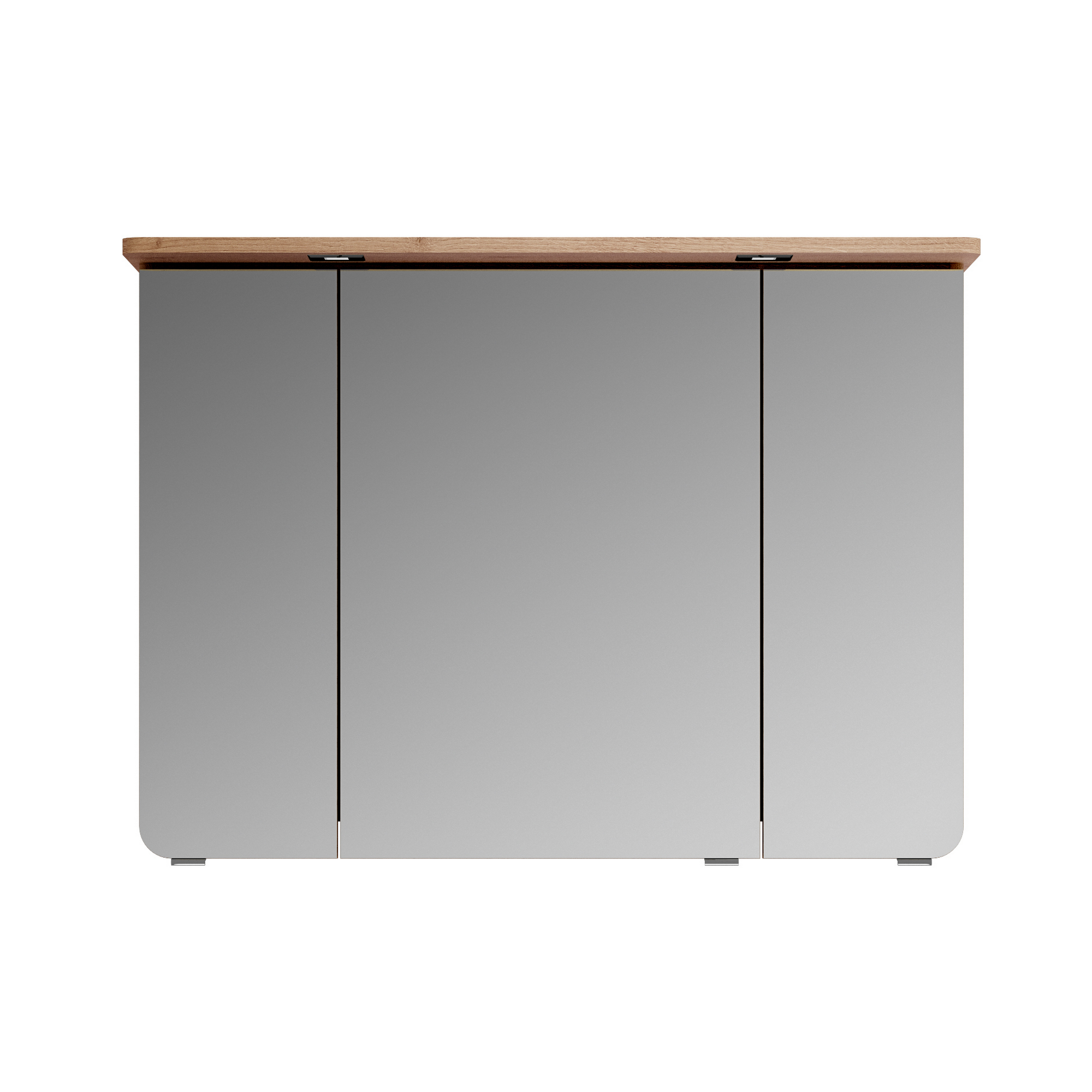 LED-Spiegelschrank 'Lucia' braun 98 x 70 x 17 cm