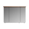 LED-Spiegelschrank 'Lucia' braun 70 x 98  x 17 cm
