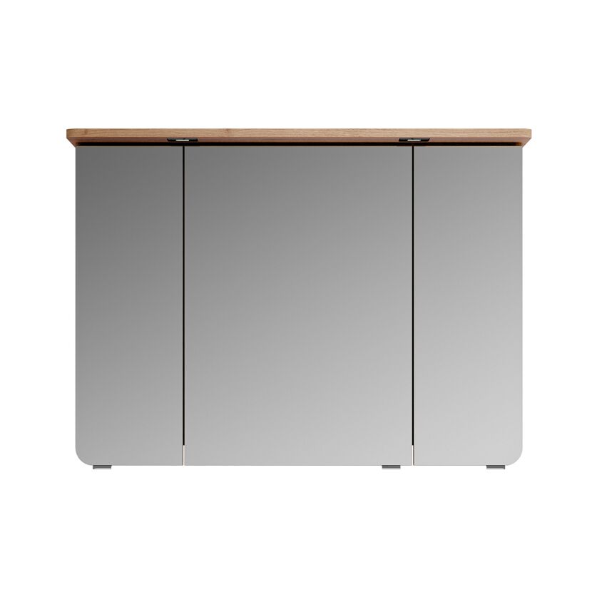 LED-Spiegelschrank 'Lucia' braun 70 x 98  x 17 cm