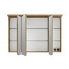 LED-Spiegelschrank 'Lucia' braun 70 x 98  x 17 cm