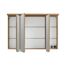 LED-Spiegelschrank 'Lucia' braun 70 x 98  x 17 cm