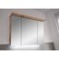 LED-Spiegelschrank 'Lucia' braun 70 x 98  x 17 cm