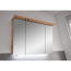 LED-Spiegelschrank 'Lucia' braun 98 x 70 x 17 cm