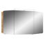 LED-Spiegelschrank 'Taiga' braun 120 x 67 x 17 cm