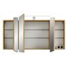 LED-Spiegelschrank 'Taiga' braun 120 x 67 x 17 cm