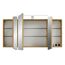LED-Spiegelschrank 'Taiga' braun 120 x 67 x 17 cm