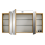 LED-Spiegelschrank 'Taiga' braun 120 x 67 x 17 cm