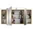 LED-Spiegelschrank 'Taiga' braun 120 x 67 x 17 cm