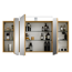 LED-Spiegelschrank 'Taiga' braun 120 x 67 x 17 cm