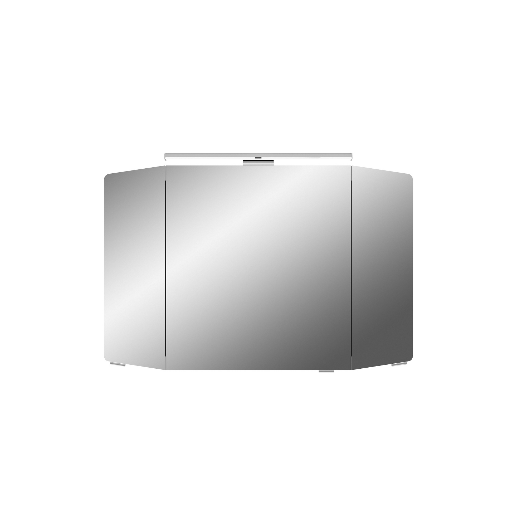 Spiegelschrank 'Taiga' anthrazit Seidenglanz 100 cm mit LED-Aufsatzleuchte + product picture