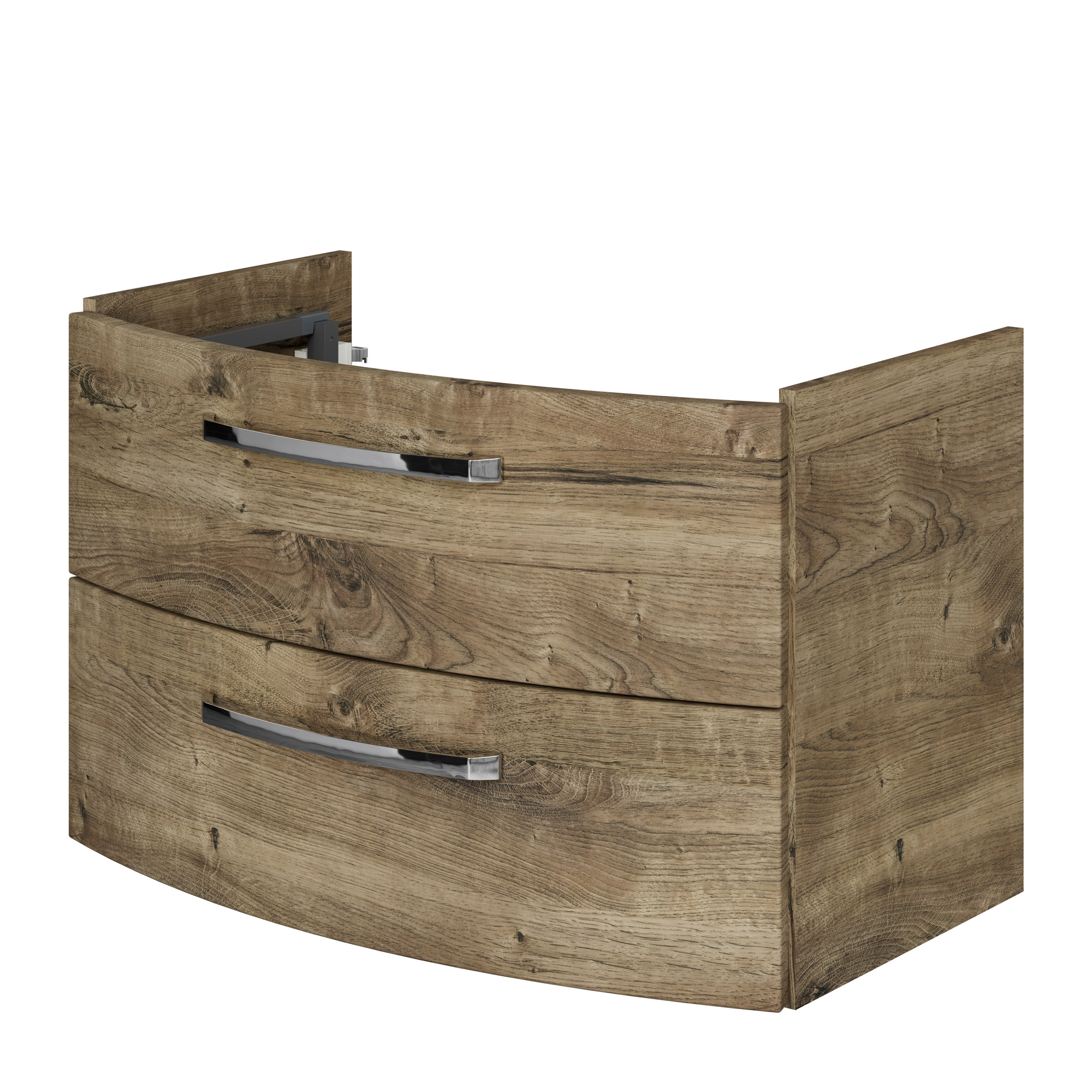 Waschbeckenunterschrank 'Bahamas' braun foliert 80 x 49,2 x 43 cm