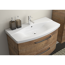 Waschbeckenunterschrank 'Bahamas' braun foliert 80 x 49,2 x 43 cm