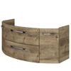 Waschbeckenunterschrank 'Bahamas' braun foliert 120 x 49,2 x 46 cm