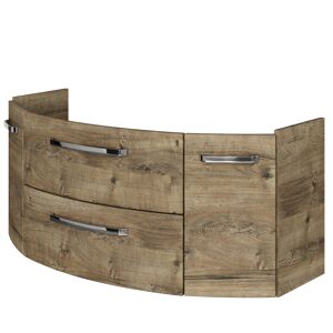 Waschbeckenunterschrank 'Bahamas' braun foliert 120 x 49,2 x 46 cm