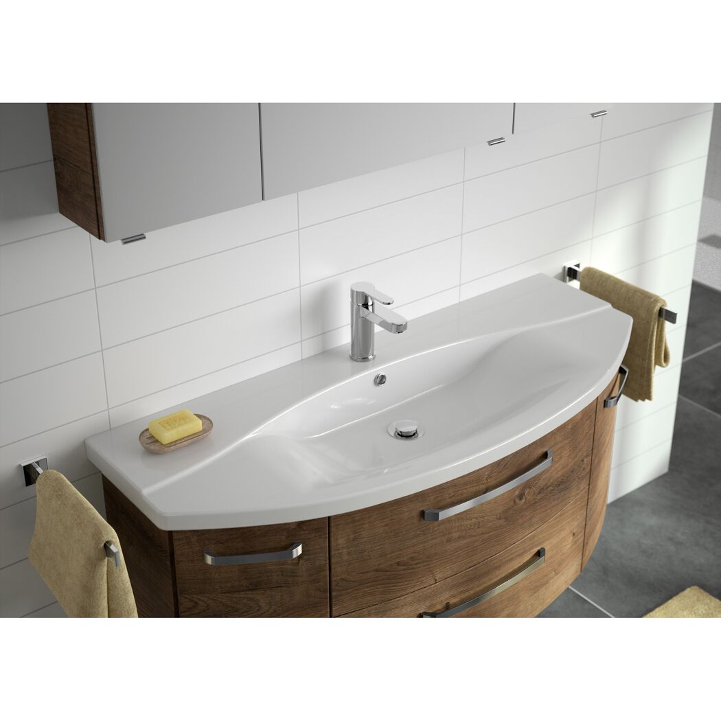 Waschbeckenunterschrank 'Bahamas' braun foliert 120 x 49,2 x 46 cm