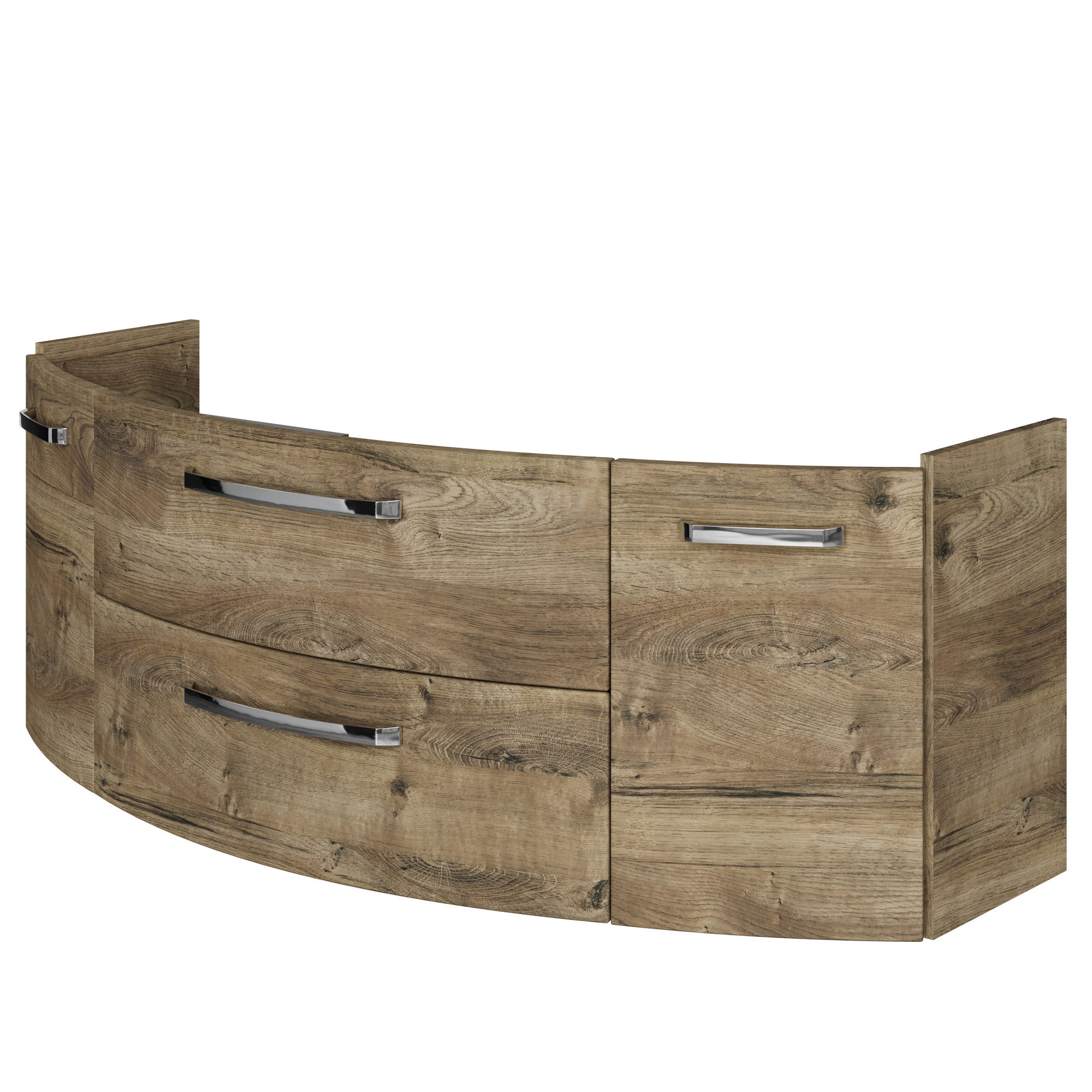 Waschbeckenunterschrank 'Bahamas' braun foliert 140 x 49,2 x 46 cm