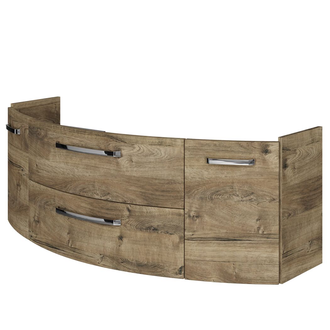 Waschbeckenunterschrank 'Bahamas' braun foliert 140 x 49,2 x 46 cm