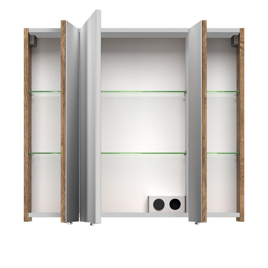 Spiegelschrank 'Bahamas' braun 80 x 70,3 x 17 cm