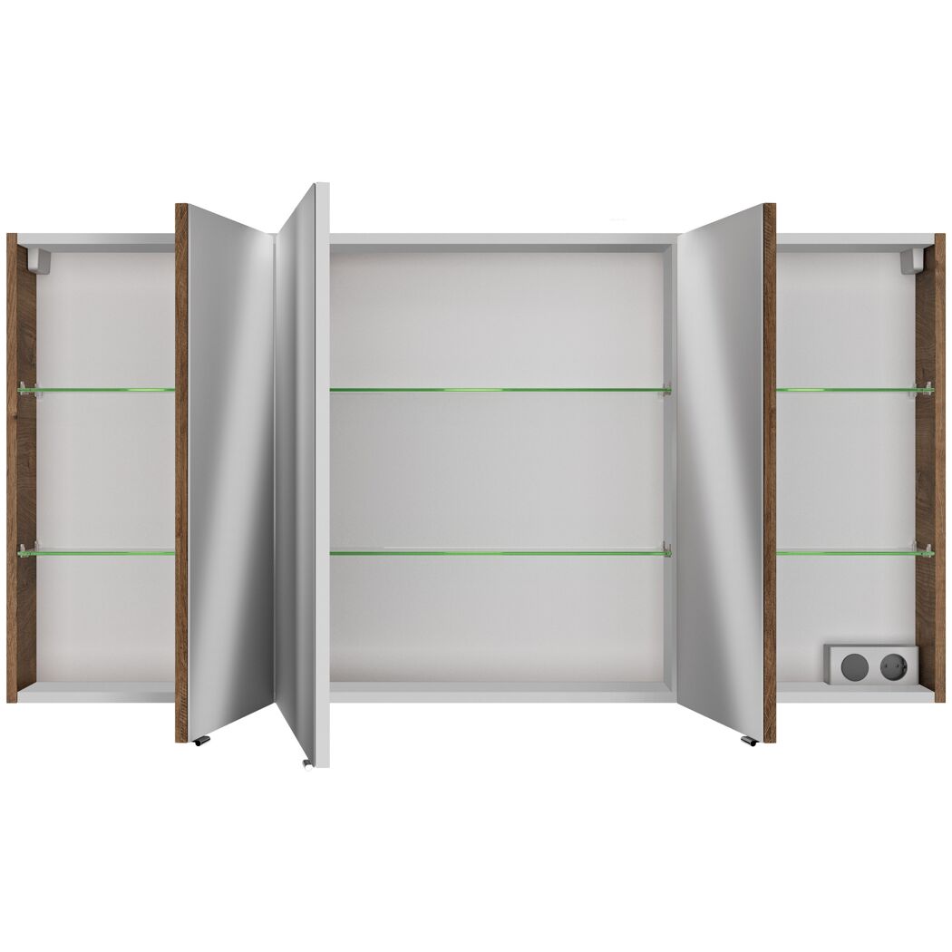 Spiegelschrank 'Bahamas' Eiche Ribbeck 140 x 70,3 x 17 cm