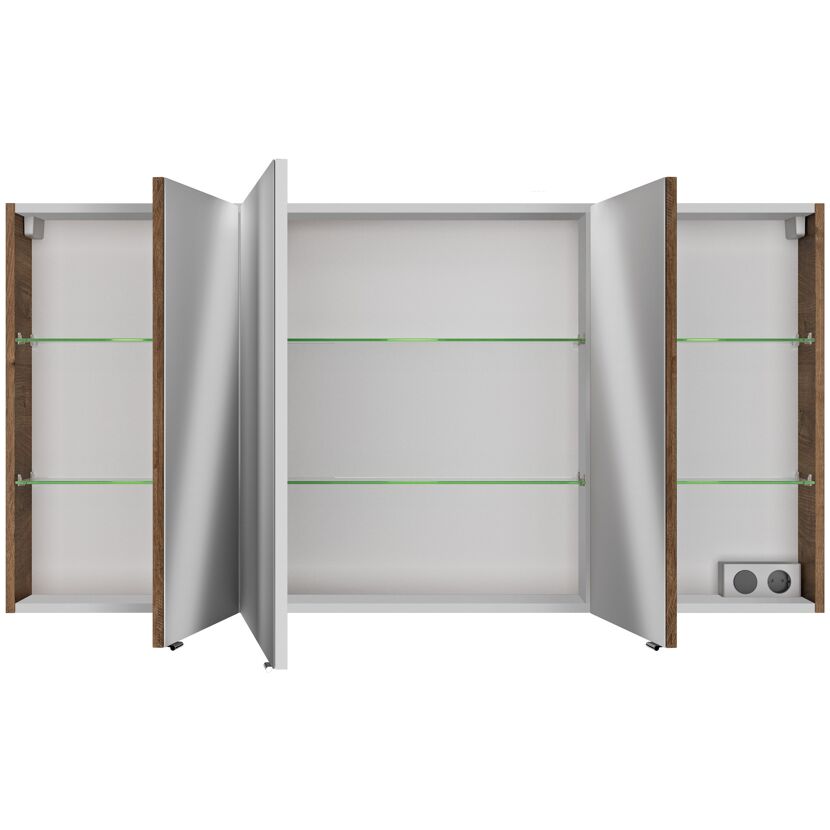 Spiegelschrank 'Bahamas' Eiche Ribbeck 140 x 70,3 x 17 cm