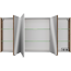 Spiegelschrank 'Bahamas' braun 140 x 70,3 x 17 cm