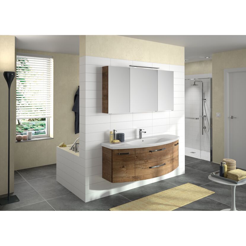 Spiegelschrank 'Bahamas' Eiche Ribbeck 140 x 70,3 x 17 cm