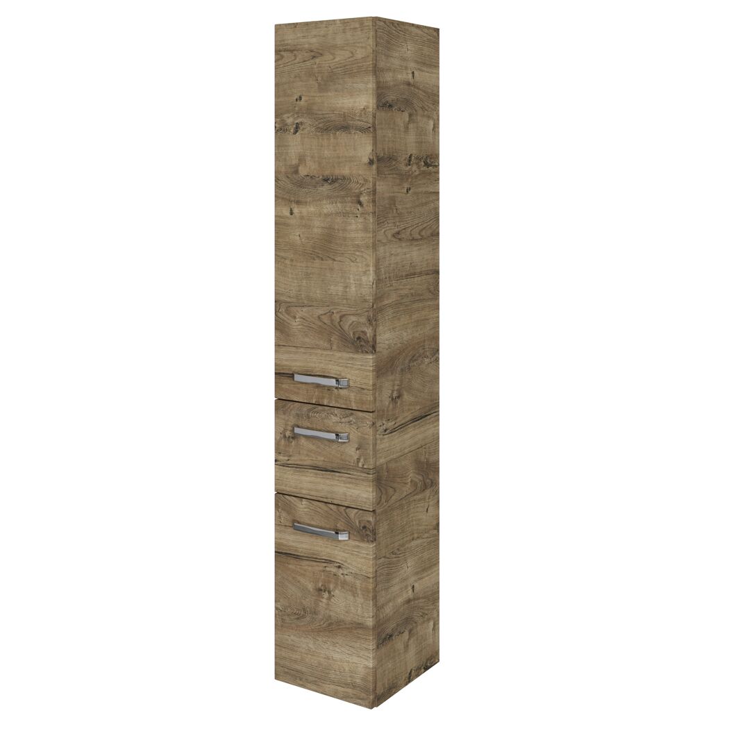 Hängeschrank 'Bahamas' braun foliert 30 x 168 x 33 cm