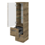 Midischrank 'Bahamas' braun foliert 30 x 121 x 33 cm