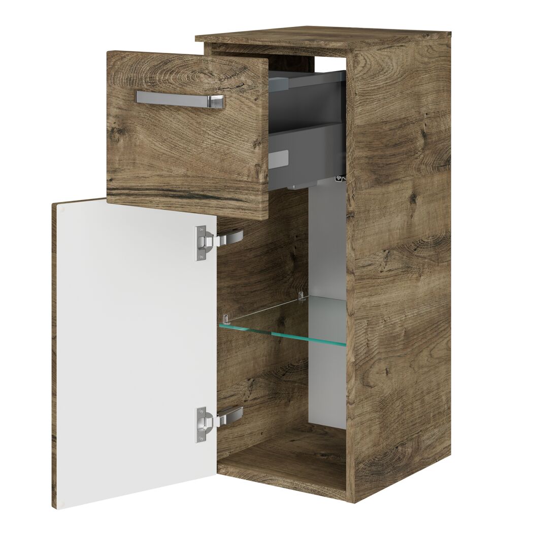 Unterschrank 'Bahamas' braun foliert 30 x 73 x 33 cm