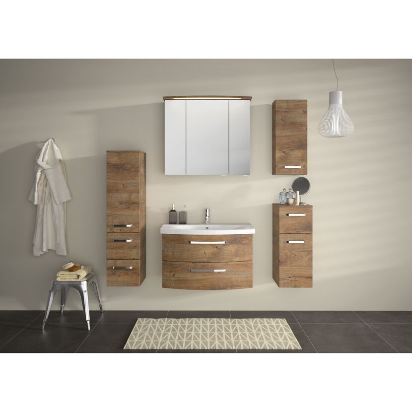 Hängeschrank 'Bahamas' braun foliert 30 x 70 x 17 cm