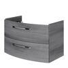 Waschbeckenunterschrank 'Bahamas' dunkelgrau foliert 80 x 49,2 x 43 cm