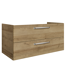 Waschbeckenunterschrank 'Primo' braun foliert 105 x 51 x 49 cm