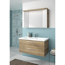 Waschbeckenunterschrank 'Primo' braun foliert 105 x 51 x 49 cm