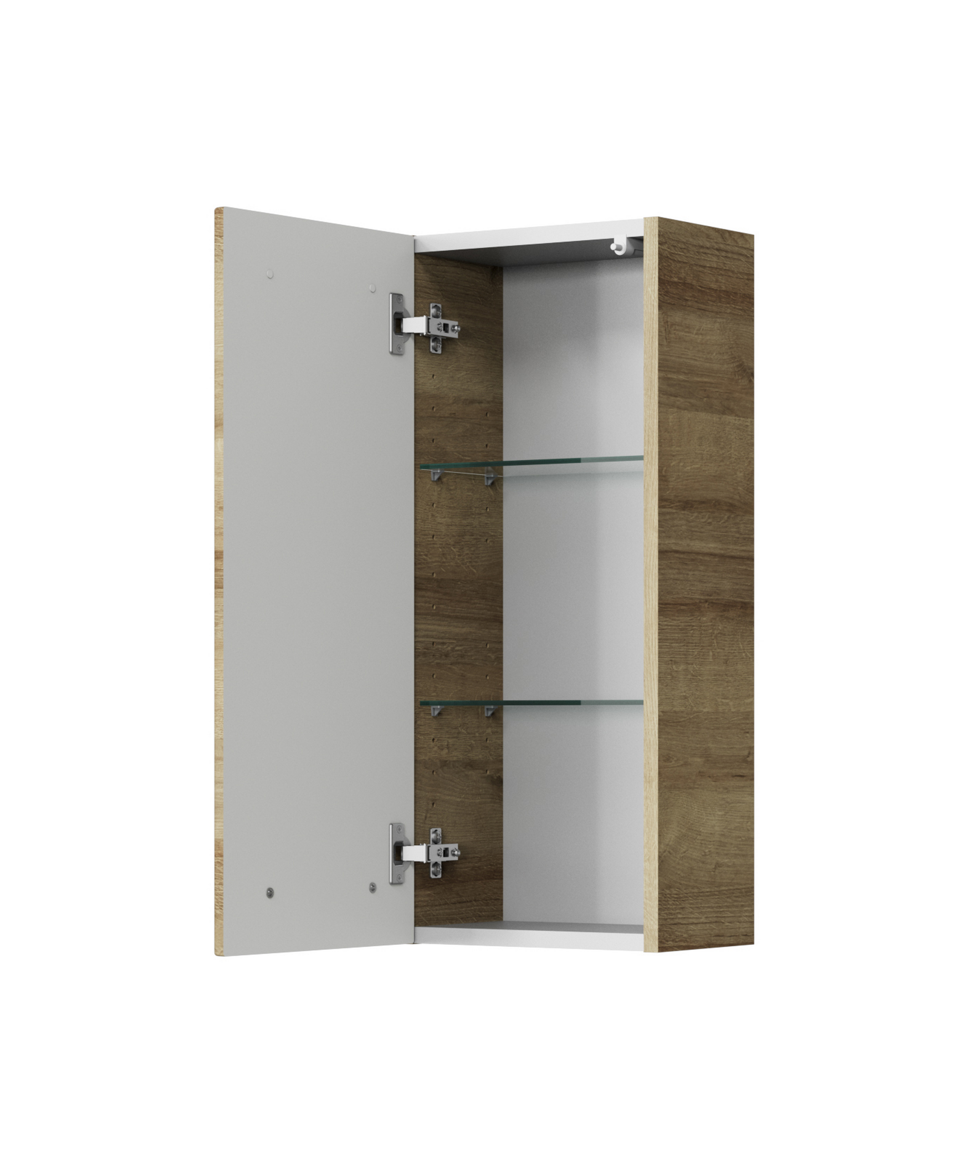 Hängeschrank 'Primo' braun foliert 30 x 70 x 20 cm