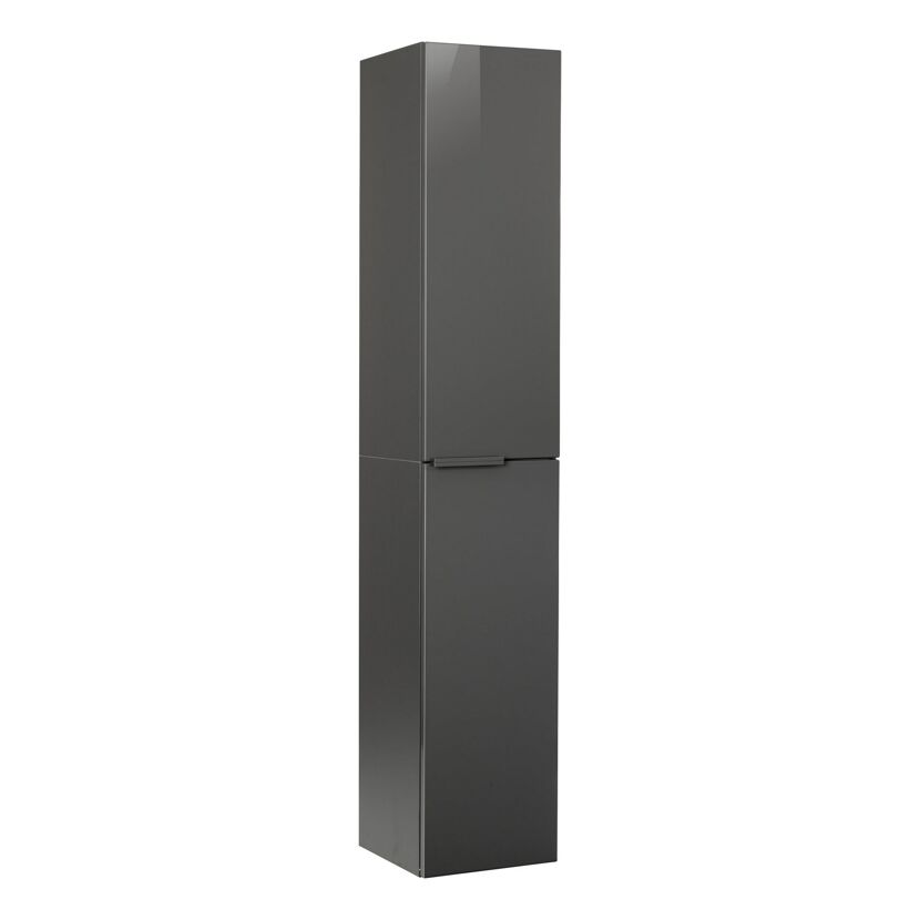 Hochschrank 'Luna' anthrazit glänzend 30 x 162 x 32 cm