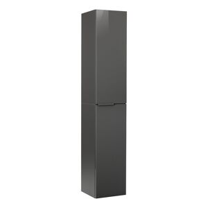 Hochschrank 'Luna' anthrazit glänzend 30 x 162 x 32 cm