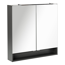 LED-Spiegelschrank 'Luna' anthrazit 80 x 80 x 15,5 cm