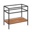 Waschbeckenunterschrank 'Tree' braun, schwarz 80 x 90 x 48 cm