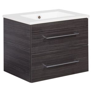 Waschbecken mit Unterschrank 'B.Perfekt' braun 62 x 51 x 48 cm