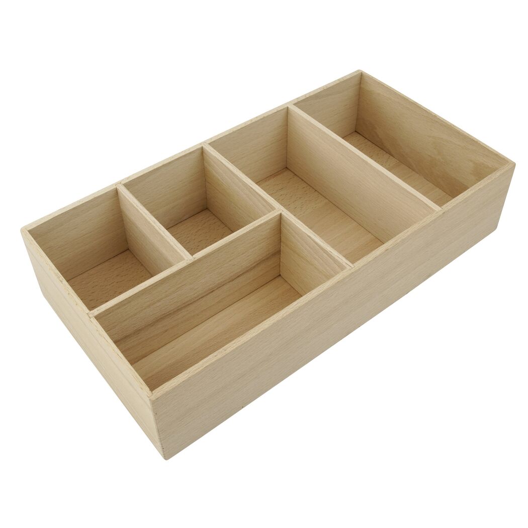 Schubladenbox aus Buchenholz