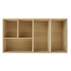Leere Schubladenbox aus Buchenholz